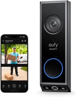 Eufy Security Video Doorbell E340 2K Dual Cameras Delivery Guard - Image 1 of 4
