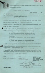 GRAHAM BOND INITIATION  : original UK 1969 Gig Contract for MARQUEE CLUB London - Bild 1 von 1