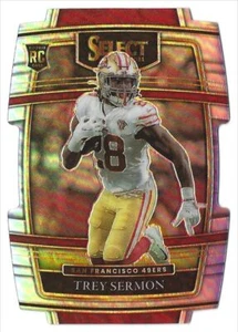 2021 Panini Select Die Cut Silveri Prizm Trey Sermon RC #68 READ&SAVE San - Bild 1 von 2