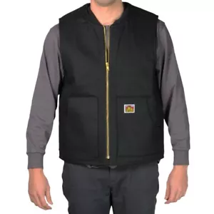 Chaleco para hombre Ben Davis 10,5 0z. Chaleco de alta resistencia con cuello acanalado de sarga ropa de trabajo - Imagen 1 de 1