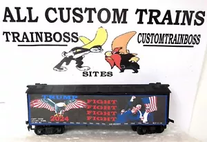 HO SCALE CUSTOM LETTERED TRUMP TRAIN 2024 REEFER ALSO AVAIL O 🎩🎩🎩 - Bild 1 von 18