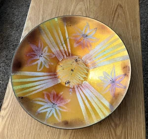 Antique Signed & Dated 1938 Enamel on Copper Bowl by EDWARD WINTER 1908-1976 - Picture 1 of 4