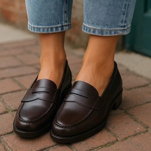 Women’s classic burgundy Leather Penny Loafer | Eastland shoes NWOB size 10 - Picture 1 of 9