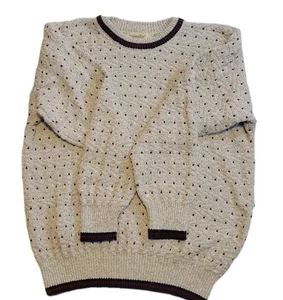 Vintage 90s St Johns Bay Crew Neck Chunky Knit Pullover Sweater Opa - Bild 1 von 14
