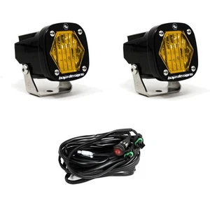 Baja Designs 387815 S1 Black LED Light Pods Kit | Wide Cornering | Universal - Picture 1 of 1