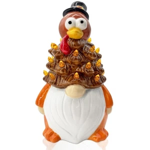 Thanksgiving Turkey Gnomes Ceramic Tree Decor, Thanksgiving Decorations for H... - Picture 1 of 8