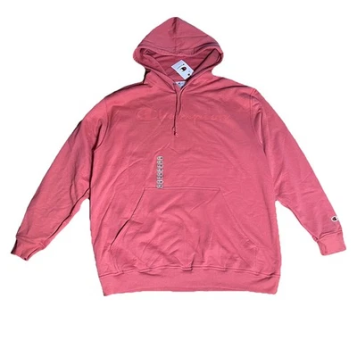 Champion Mens Hoodie 2XT Tall Power Blend Sweatshirt Graphic Picante Pink $60 - Image 1 of 4