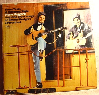 Merle Haggard 2 Lp Stereo Set & Gatefold - Songs Of Jimmie Rogers - Capitol 1969 - Image 1 of 4