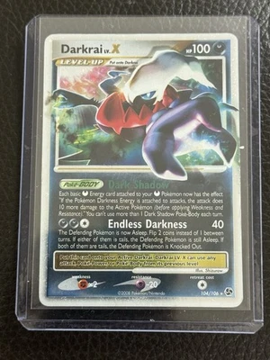Darkrai LV. X Great Encounters Ultra Rare Card 104/106 HP/DM DAMAGED - Image 1 of 2