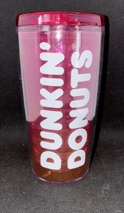 Dunkin Donuts 16 oz Acrylic Travel Mug Tumbler Pink Ombré - Picture 1 of 2