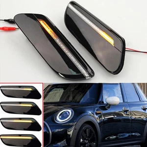 Light Dynamic Indicator Smoked Sequential F57 F56 F55 LCI2 Cooper For Mini 1pair - Picture 1 of 9