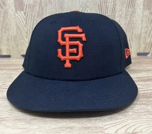 New Era 59Fifty San Francisco Giants eng anliegende Mütze 7 1/2 schwarz authentische Kollektion - Bild 1 von 8