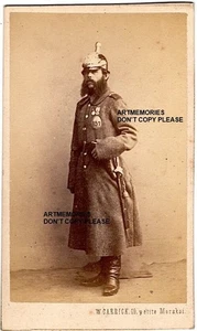 Photo cdv c1865 Russie photo sergent de ville militaire St Pétersbourg - Carrick - Picture 1 of 2
