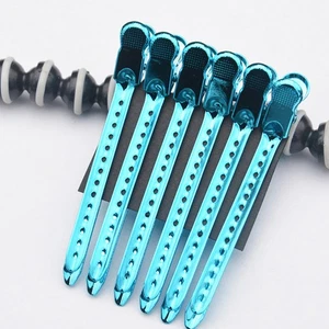 12 Stück Friseurclips bunt Haarschnitt separat Stahlclips Haarnadel Werkzeug - Bild 1 von 11