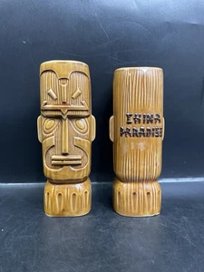 Juego de 2 tazas Tiki China Paradise vintage RARAS - Imagen 1 de 14
