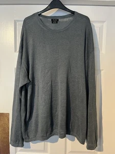 Jersey tejido fino de lino azul talla XL para hombre Massimo Dutti - Imagen 1 de 7