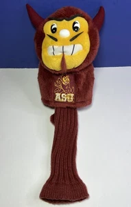 Arizona State ASU Sun Devils Sparky Mascot Plush Golf Driver Head Cover - Picture 1 of 8