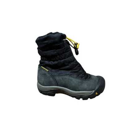 KEEN Bridger Waterproof Insulated Boots Youth Size 9 EU 25/26 Black Leather Zip - Image 1 of 4