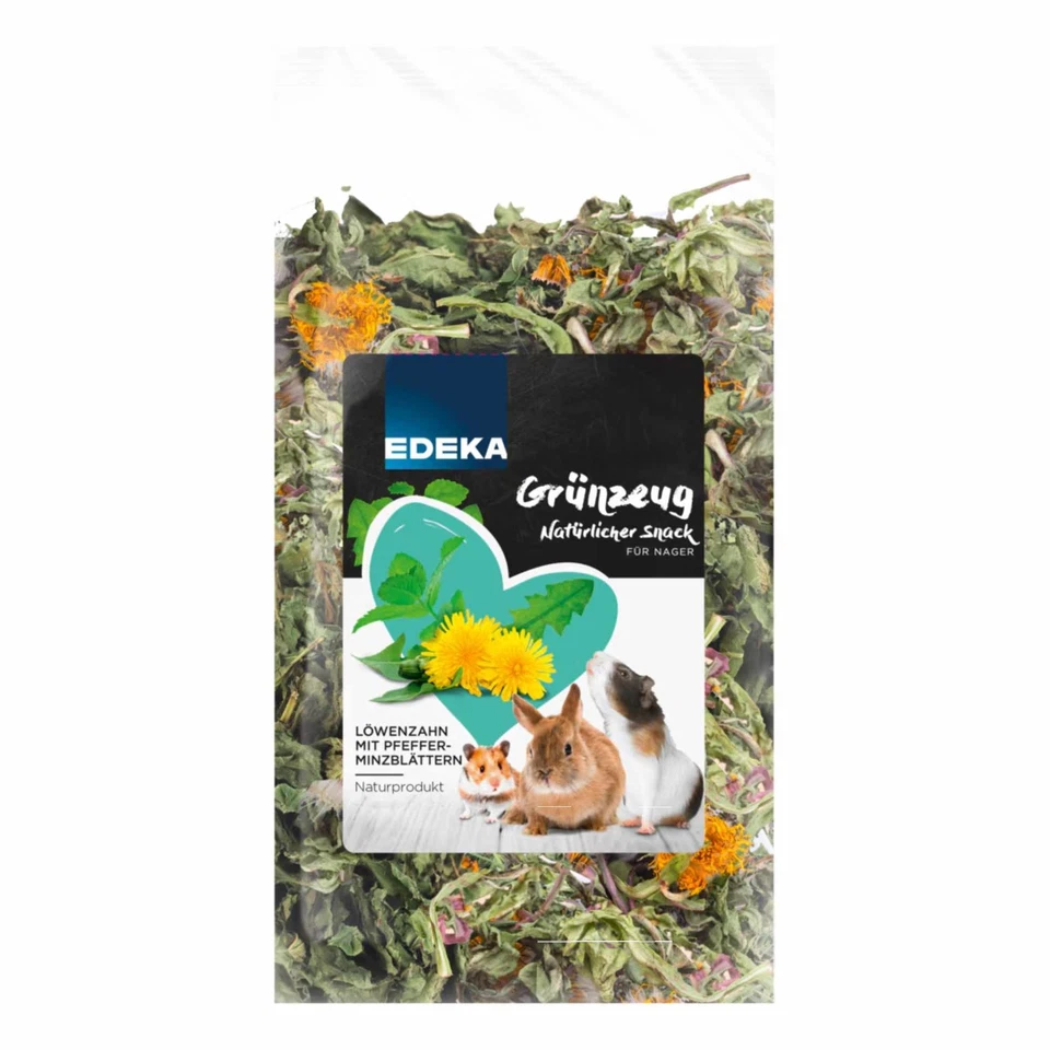 EDEKA Löwenzahn Grünzeug Natürlicher Snack für alle Nager 100g Packung - Bild 1 von 1