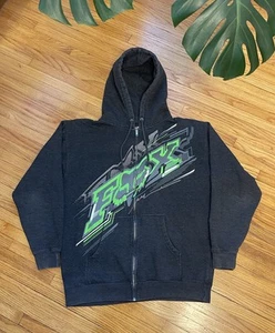 Vintage Large Fox Racing Motocross Retro Baggy Y2K Grunge Full Zip Hoodie - Picture 1 of 7
