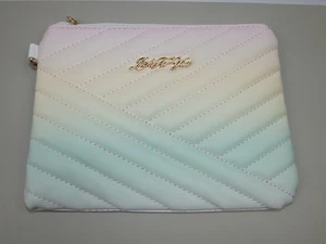 Ladies handbag clutch bag Multicolour with hand strap size 15cm x 20cm (T212) - Picture 1 of 6