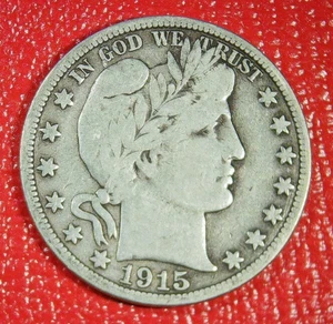 1915-S Barber Half Dollar - fast volle Freiheit - schöne Münze!! - Bild 1 von 2