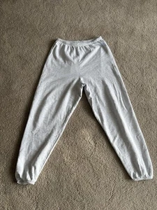 Joah Brown off white French terry white cotton jogger sweatpants size medium - Picture 1 of 14