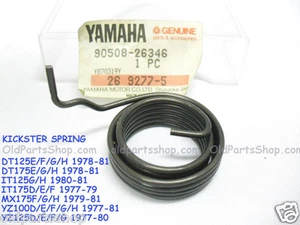 Yamaha DT125 DT175 IT125 IT175 YZ100 YZ125 MX Kickstarter Spring NOS 90508-26346 - Picture 1 of 1