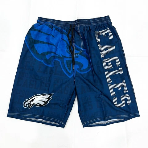 Philadelphia Eagle NFL Football Mens Sportwear Quick Dry Board Short with Lining Cover