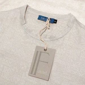 Italo Ferretti NWT Short Sleeve Crew Neck T-Shirt Size S in Gray 100% Cotton - Picture 1 of 9