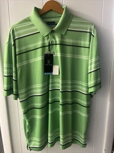 PGA Tour Golf Polo Shirt Men Size XLParrot Green Short Sleeve Quick Dry Athletic - Picture 1 of 7