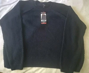 Gap Womens Texture Sweater XL Midnight (Blue) - Picture 1 of 1