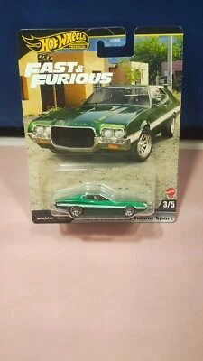 Hot Wheels Premium Fast & Furious 1972 Ford Gran Torino Sport 1:64 Car NEW 2024 - Image 1 of 2