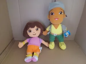 Peluche pupazzo Dora l'esploratrice 12 pollici e Diego pantaloni verdi 100% originale - Foto 1 di 1