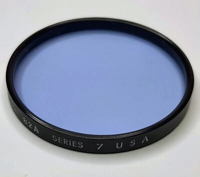 TIFFEN SERIES 7 Vii Blue 82A 82-A 82 A Glass Lens Filter SER7 USA made SR7 - Image 1 of 4