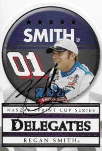 REGAN SMITH AUTOGRAPHED 2008 WHEELS AMERICAN THUNDER RACING NASCAR TRADING CARD - Picture 1 of 2