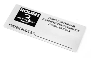 Jack Roush Performance Custom Build Emblem Badge Stainless Steel w Adhesive Back - Picture 1 of 4