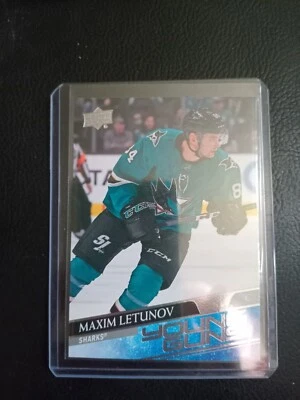 2020-2021 Upper Deck Young Guns Maxim Letunov San Jose Sharks  - Image 1 of 2