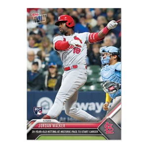 Jordan Walker - 2023 MLB TOPPS NOW Card 72 - RC Rookie Historic Streak 7 games - Picture 1 of 2