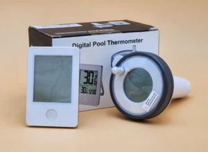 Wireless Pool Thermometer Set Outdoor Temperature LCD Digital Indoor Monitor - Picture 1 of 4
