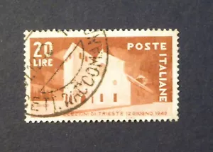 Italien #521 -1949 Triest Wahl gebraucht (Basilika St. Just, Triest) CV 17,00 $ - Bild 1 von 2