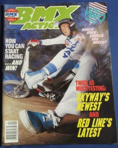 BMX ACTION MAGAZINE-APRIL 1988-RED LINE 800PXL-SKYWAY 300TA-COLUMBUS NBL-VINTAGE - Picture 1 of 6