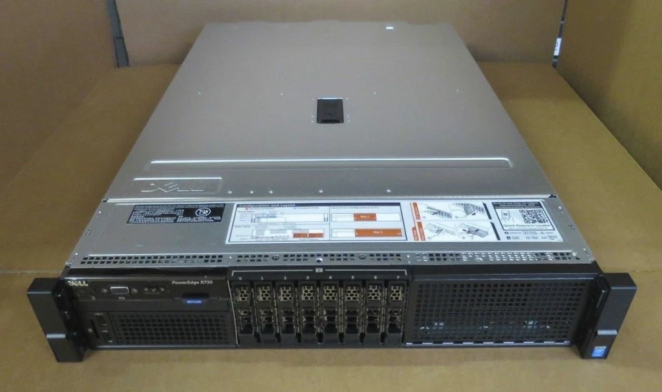 Dell PowerEdge R730 2x Ten-Core E5-2640v4 2.4GHz 64GB Ram 8x HDD Bay 2U Server - Image 1 of 1