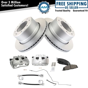 Rear Brake Pad & Rotor Kit Fits 09-13 Dodge Ram 2500 Ram 3500 - Picture 1 of 12