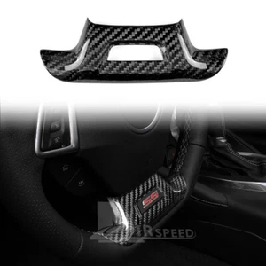 For Camaro 2016-2022 REAL HARD Carbon Fiber Steering Wheel Panel Cover BLACK - Bild 1 von 6