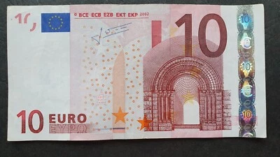 FRANCE 10 Euro 2002 U-serie, Trichet Sign, VF, L041 - Image 1 of 2