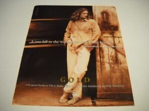 JOSHUA KADISON is barefoot and GOLD with World Is Listening 1994 Promo Poster Ad