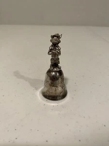 Disney Robin Hood Bell Silver Plated Marked NE - Vintage 1980s Collectible Cute - Picture 1 of 12