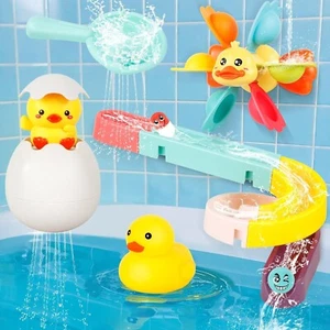 Bathroom Toy Suction Cup Bathtub toy with Track Game Toys, Water Spray Bathtub - Picture 1 of 13