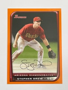2008 Topps Bowman Diamondbacks Stephen Drew Orange /250 #123 - Picture 1 of 2